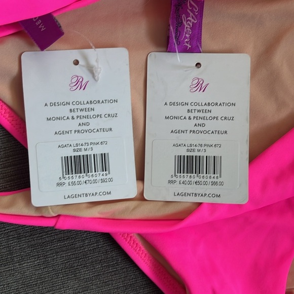 NWT L’AGENT BY AGENT PROVOCATEUR size medium Agata bikini set - Picture 4 of 5
